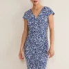 Phase Eight Dresses^Brooke Printed Wrap Dress Blue/Multi